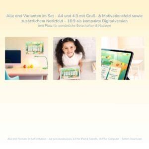 Stundenplan Anglerglück für Kinder Übersicht aller 3 Formate — Crealumi Anglerglück