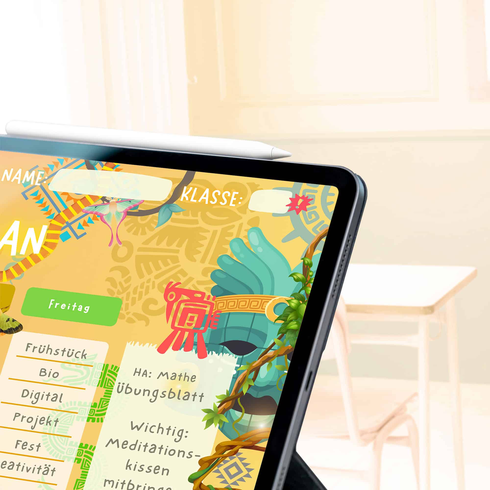 Aztec Timetable for Children - Name Field Detail — Crealumi Sun Temple