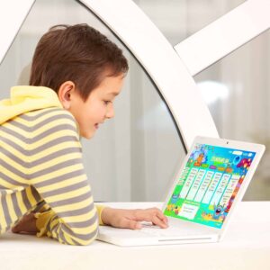 Stundenplan Monster für Kinder am Tablet — Crealumi Monsterama