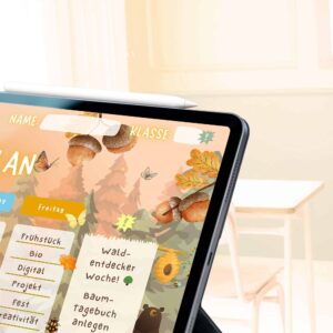 Stundenplan Waldfreunde für Kinder Namensfeld-Detail — Crealumi Waldgeknister